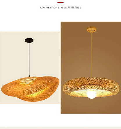 Bamboo Hand Weaving Pendant Light