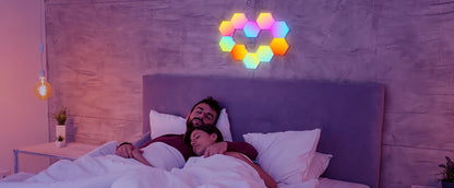 Hexagonal Modular Gaming Lights Night