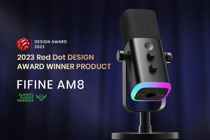 Dynamic Microphone with Touch Mute Button Headphone